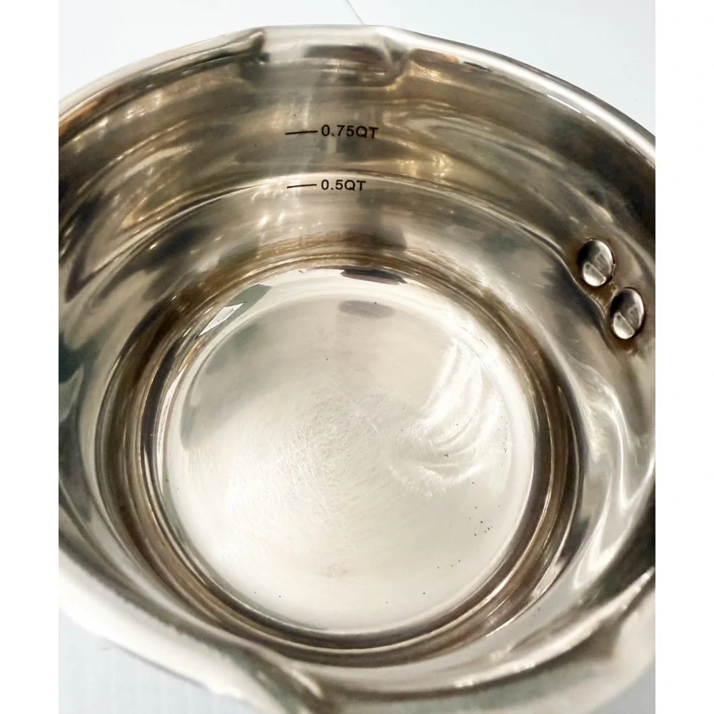 David Burke Gourmet Pro Stainless Saucepan with Lid 1.3 Qt